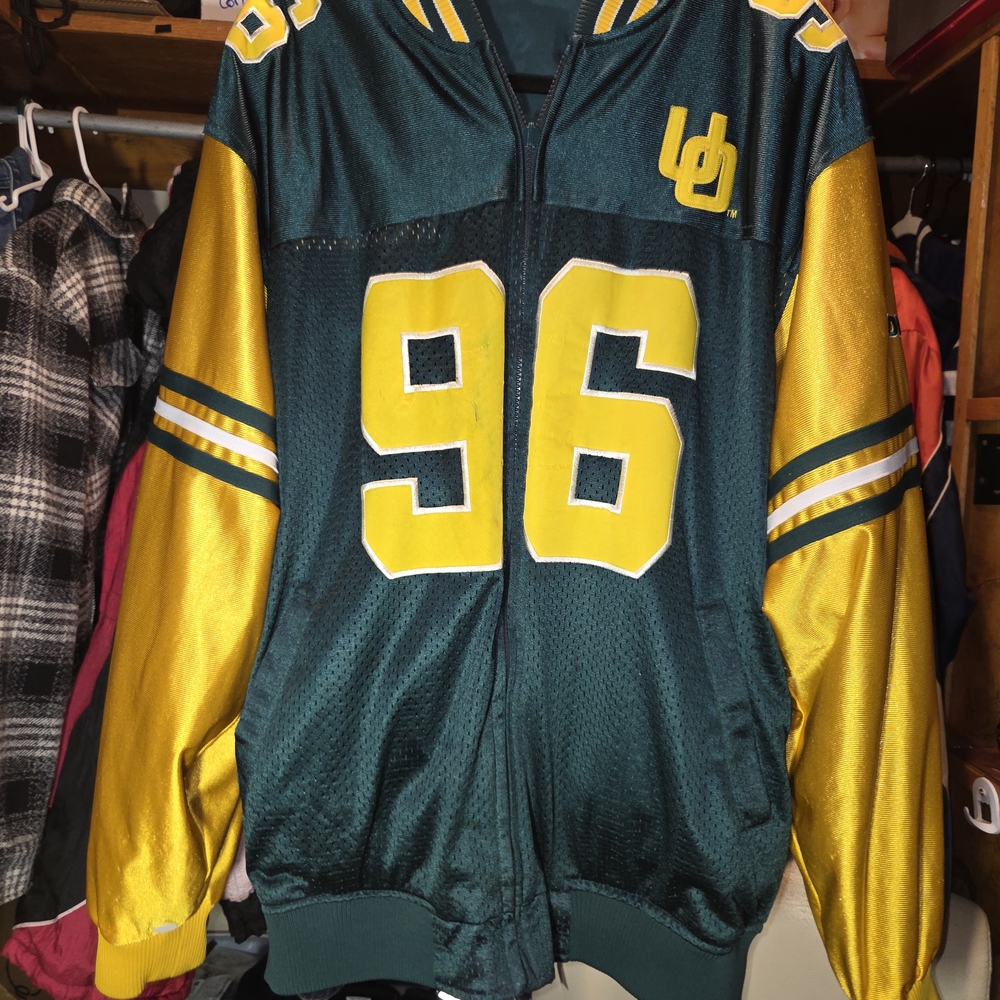 Green and Yellow Varsity Jacket